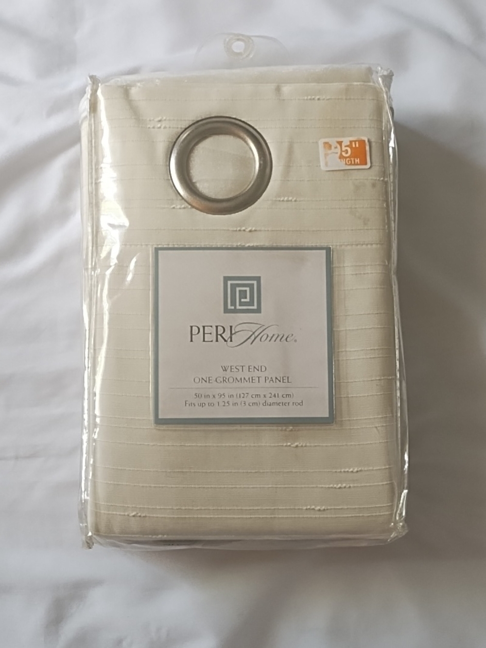PeriHome West End One Grommet Panel- 95" Ivory